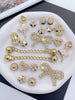 20pcs Detachable Rhinestone Bear, Bow, Snowflower, Garden/Beach Shoes Decoration Chain, Perfect Holiday Gift